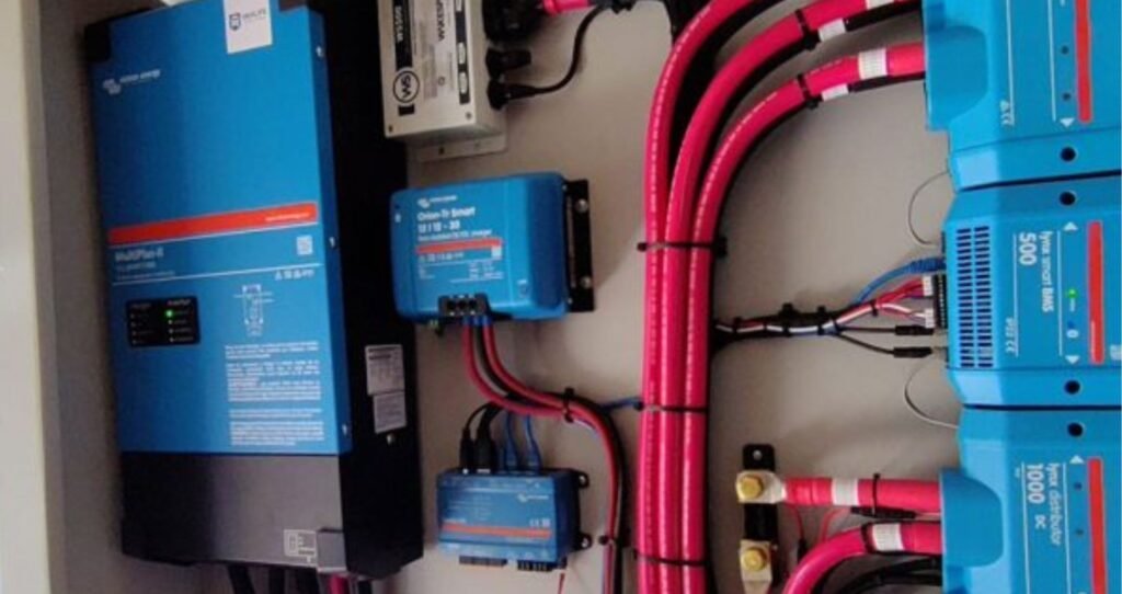 imagen de una instalacion camper a 230v