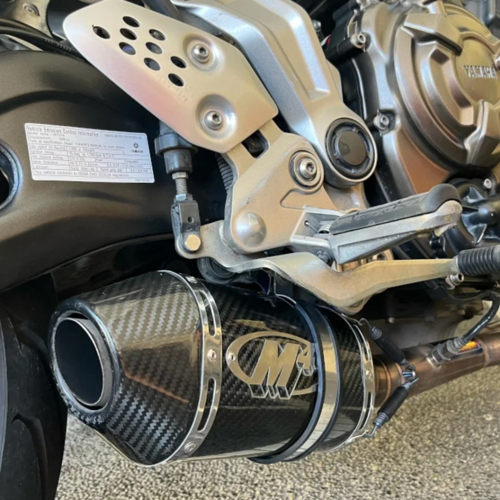 tubo de escape motocicleta